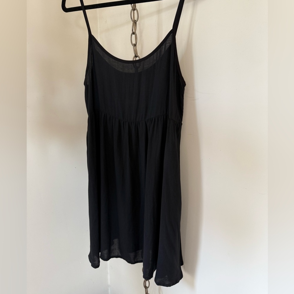 NWT American Apparel Black Thin Strap Babydoll Dress NWT XS/S - Picture 3 of 3